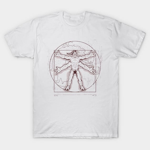 Vitruvian Kombat T-Shirt by se7te